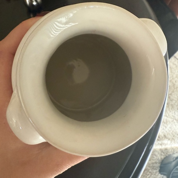 White Ceramic Vase with Duck Design farmhouse - Picture 4 of 5